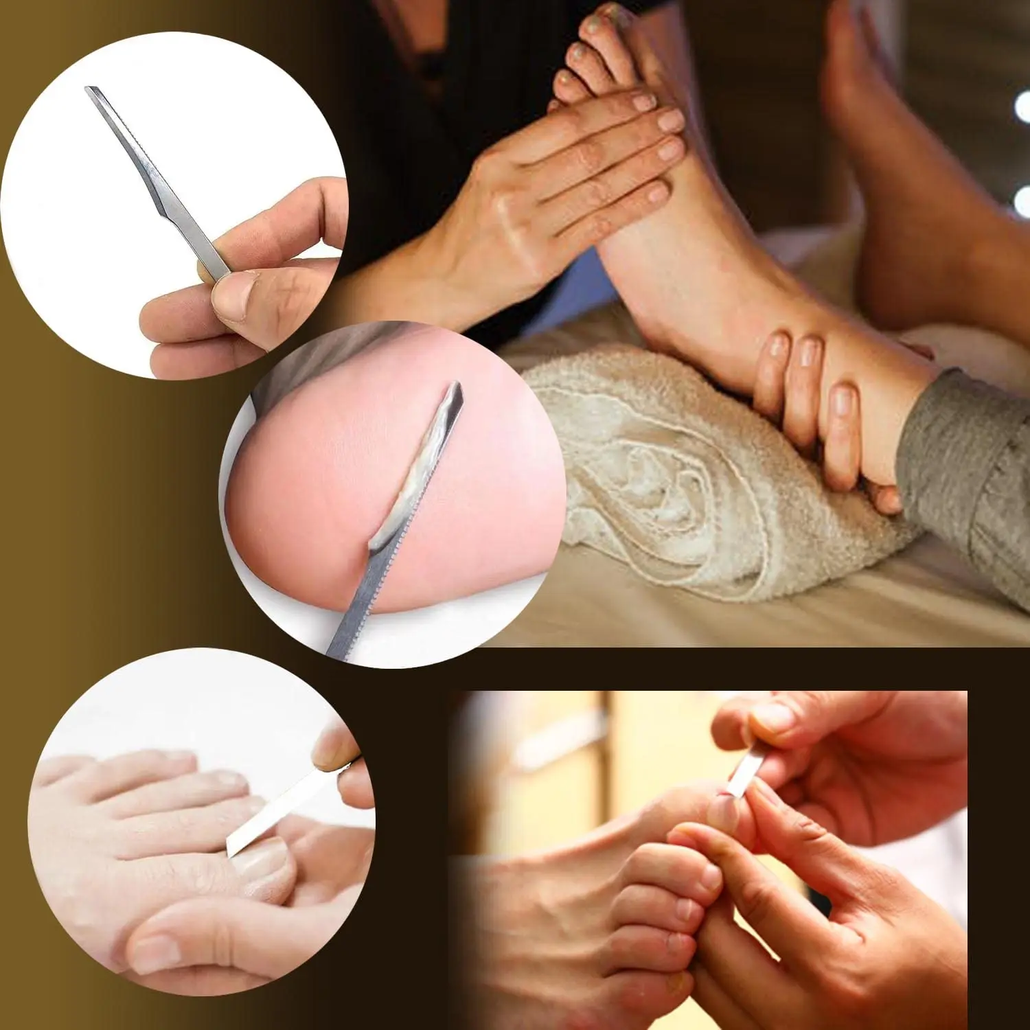 4/5/7/9/10pcs Pedicure Tools for Feet Ingrown Toenail Removal Kit Pedicure Set Toenail Grooming Kit Removing For Hard Dead Skin