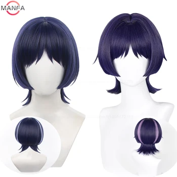 วิกผมคอสเพลย์ Scaramouche 2แบบ, วิกผมก่อนแต่งสไตล์ทนความร้อนฮาโลวีนสังเคราะห์สำหรับอะนิเมะเกม