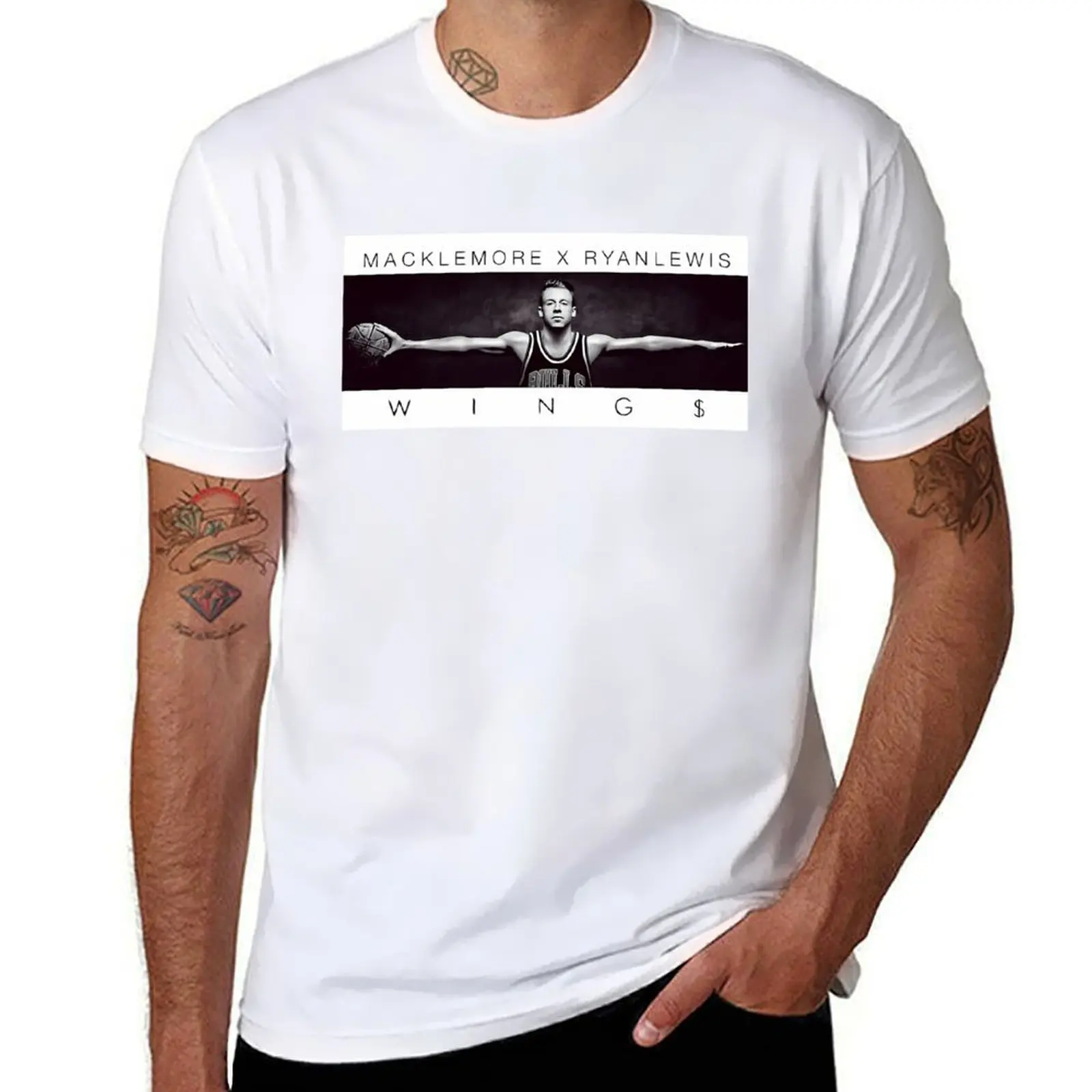 

Macklemore Wing$ T-Shirt t shirts for man slim fit man t shirts for men casual T-Shirt