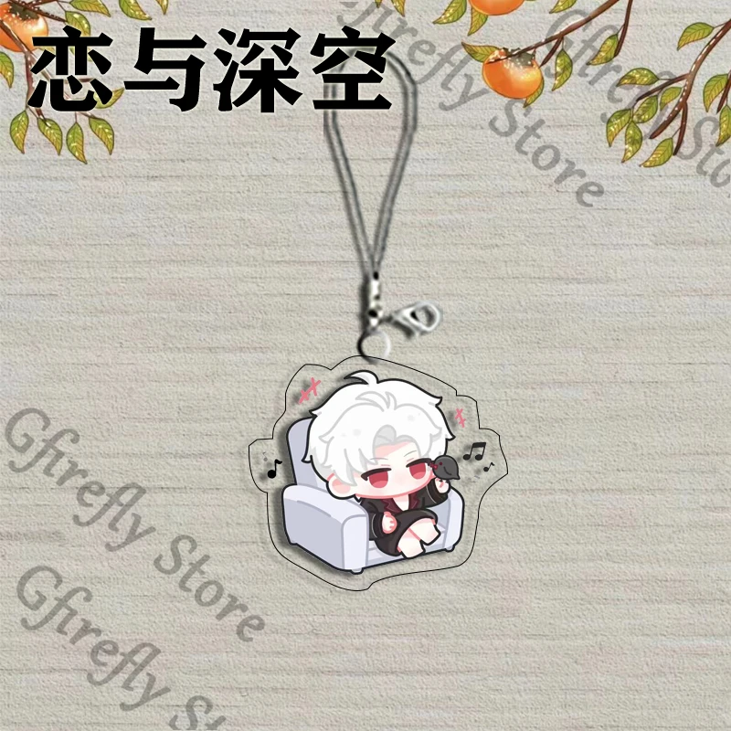 Liefde en Deepspace Hangende Drop Anime Rafayel Q Versie Sleutelhanger Acryl Zayne Schooltas Hanger Xavier Versieren Sleutelhanger Gift