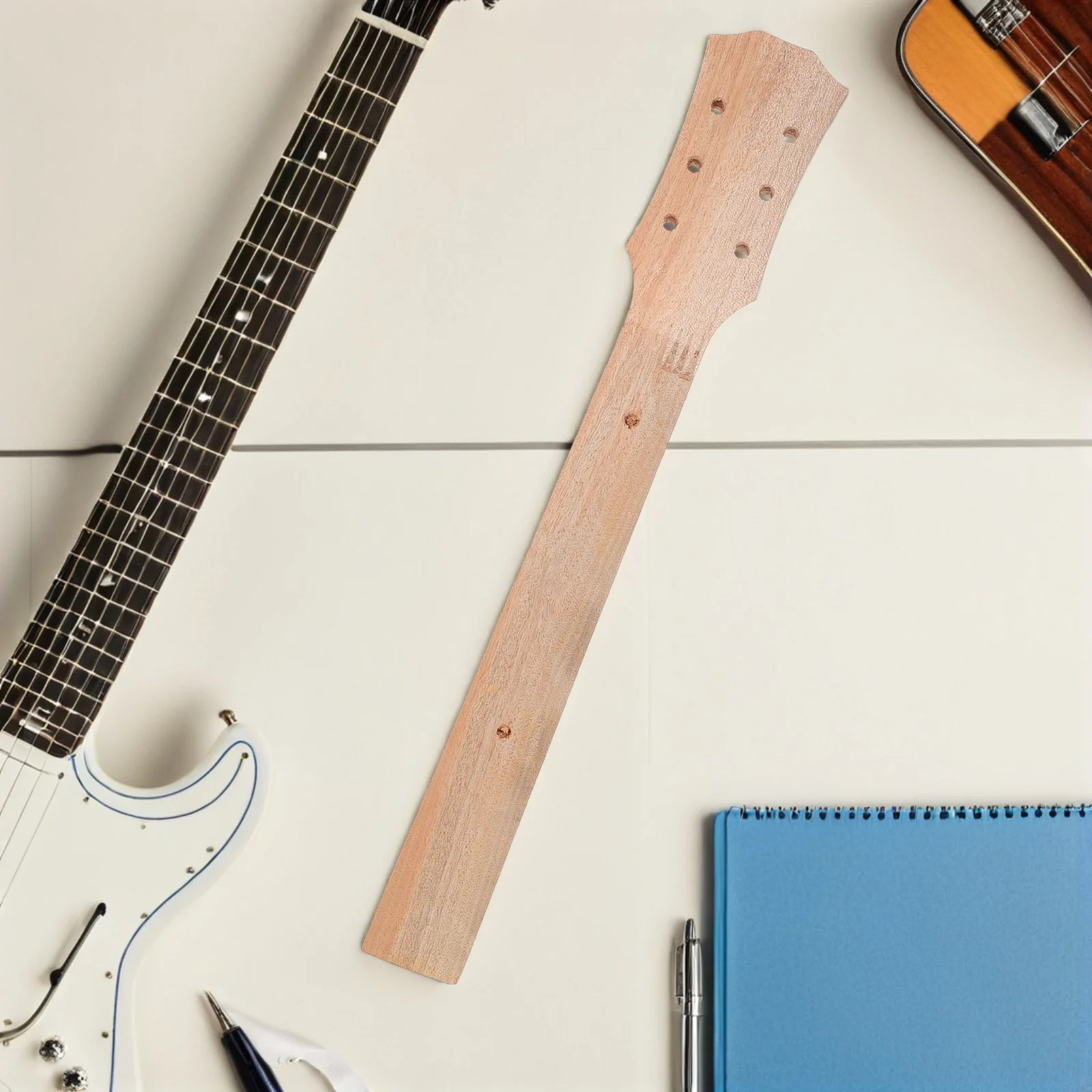 

Guitar Neck For 41 Inch Classical Acoustic Electric Wood Replacement With Enhanced Stability Artistic Folk Design Durable