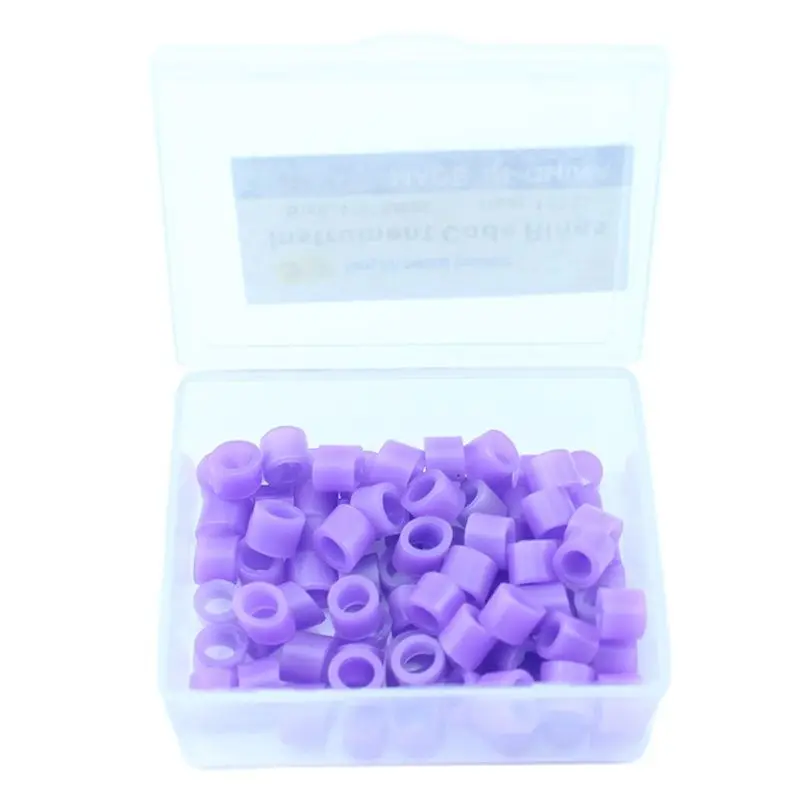 100PCS/box Multi-Color Circle Silicone Dental Instrument Color Code Rings Autoclavable Disinfection Orthodontic Dentist Tool Lab