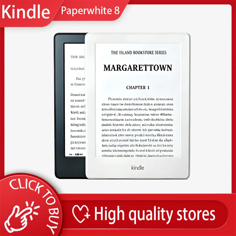 Kindle Paperwhite قارئ الكتب الإلكترونية الثامنة الأصلي من جهة ثانية Kindle 8 ereader 6 "حبر إلكتروني بشاشة تعمل باللمس كتبلكترونية