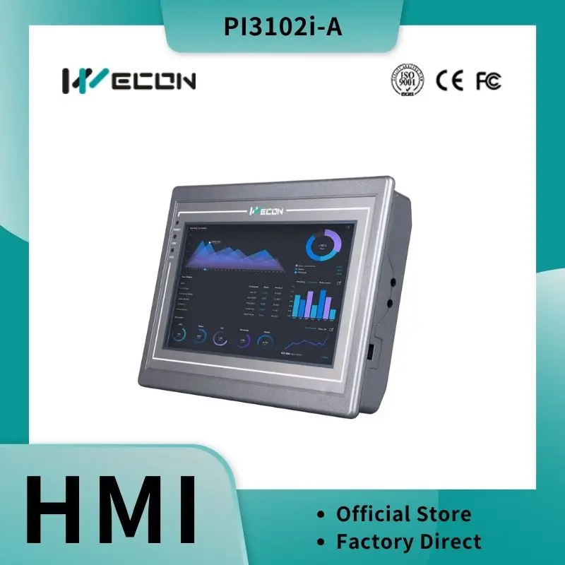 Wecon 10.2-inch HMI with Aluminum Case PI3102i-A