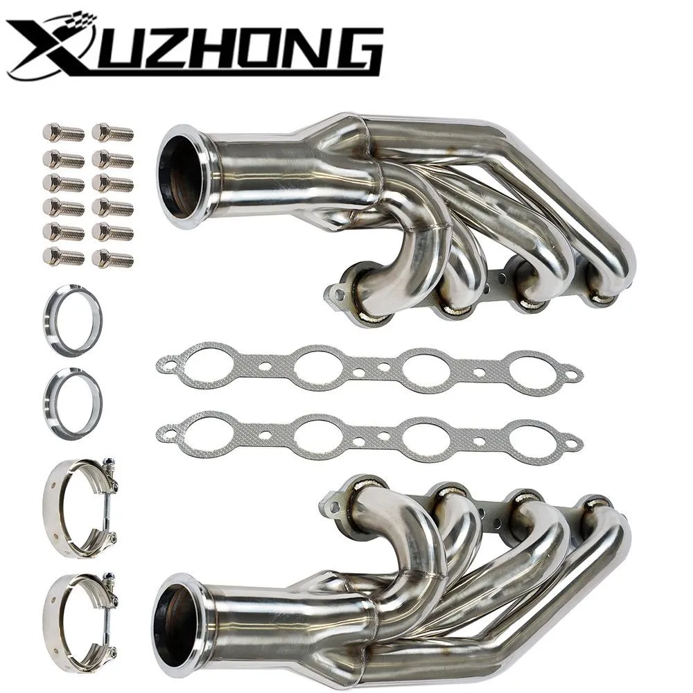 Exhaust Header Manifold For LSX LS1 LS2 LS3 LS6 4.8L 5.7L 6.0L 6.2L Engine Forward Facing Up 1 3/4