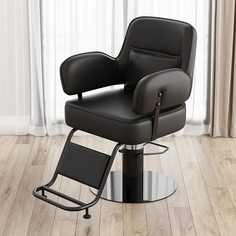 

Aesthetic Elegant Barber Chair Modern Space Saving Professional Mdoern Chairs Design Simple Taboret Kosmetyczny Salon Furniture