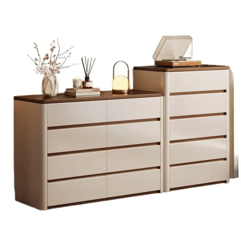 Retro combination chest, home bedroom bedside cabinet