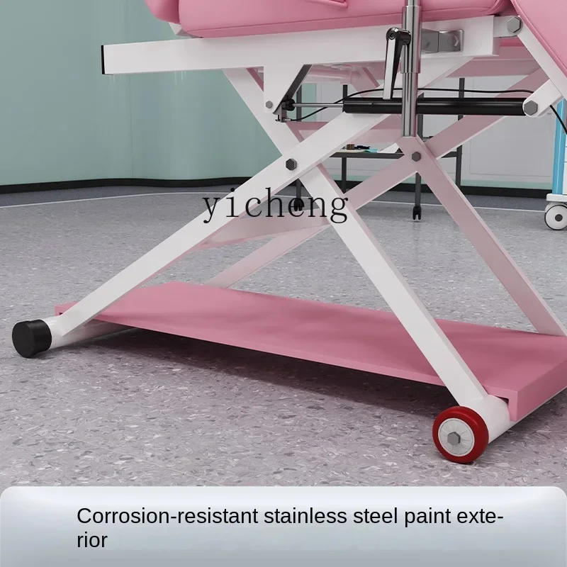TQH Multifunctional Manual Beauty Bed Inspection Nursing Bed Lifting Confinement Rinse Bed