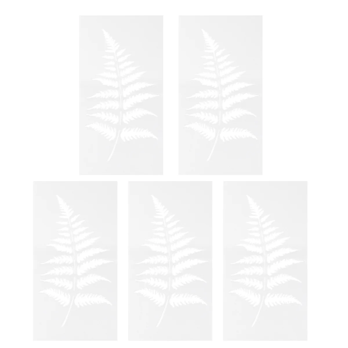 

5Pcs Plant Leaf Cake Stencils Hollow Durable Large Plastic Templates Reusable Sugar Icing Decorating Stencil Cake Baking Stencil