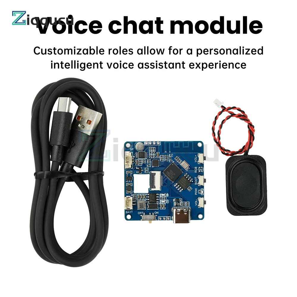 ESP32-AI WiFi وحدة مساعد الصوت وحدة الدردشة الصوتية الذكية واجهة Type-C