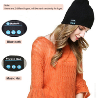 Wireless Bluetooth-compatible Headphones Beanie Hat Winter Sport Music Cap Headset Mic Speaker for Xiaomi Huawei Redmi Iphone