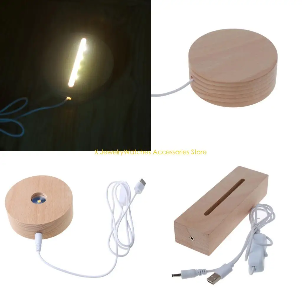 

31KD Смола Art Light Base для кристаллов Стеклянная художественная подставка для красочного освещения