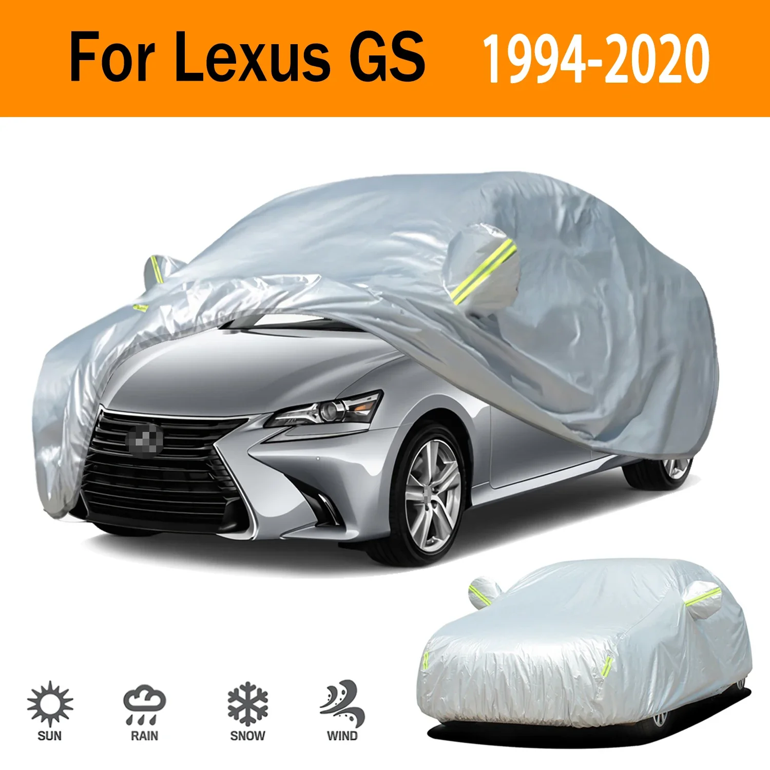 

For Lexus GS Outdoor Protection Full Car Covers Snow Cover Sunshade Waterproof Dustproof Exterior Car accessories