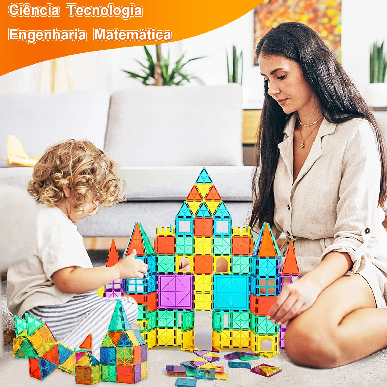 Brattoy Colorful Magnetic Building Blocks 130 Brattoy Montessori Educational Toys For Children