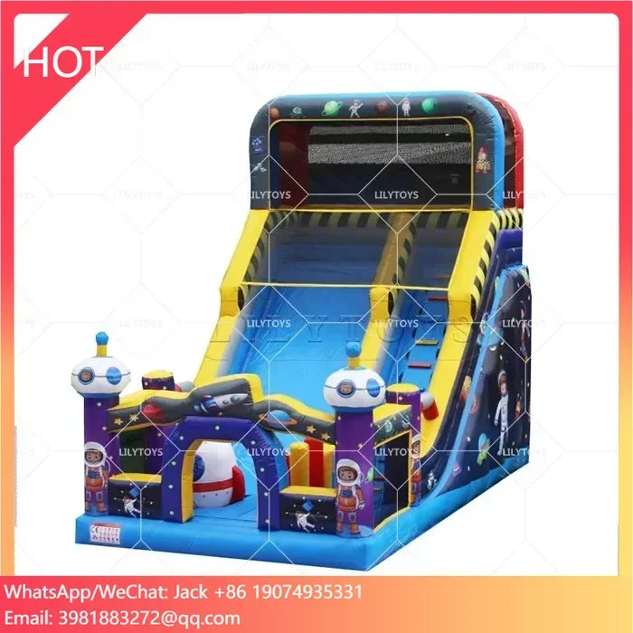 

Outdoor Playground Space Bouncy Castle Inflatable Bouncer Slide For Kids