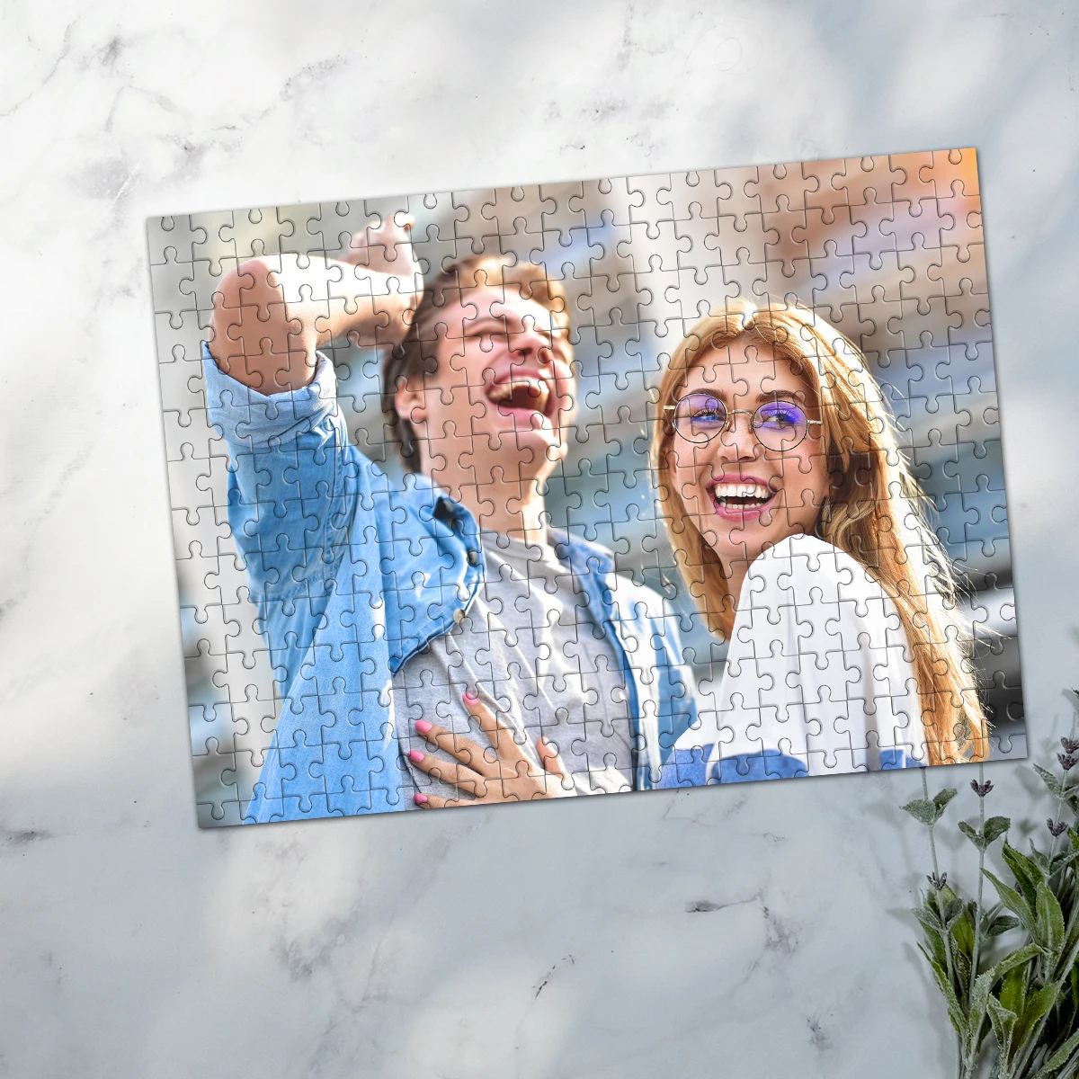 35/300/500/1000pcs Personalized Custom Photo Puzzle Couple photo Couple Custom photo puzzle