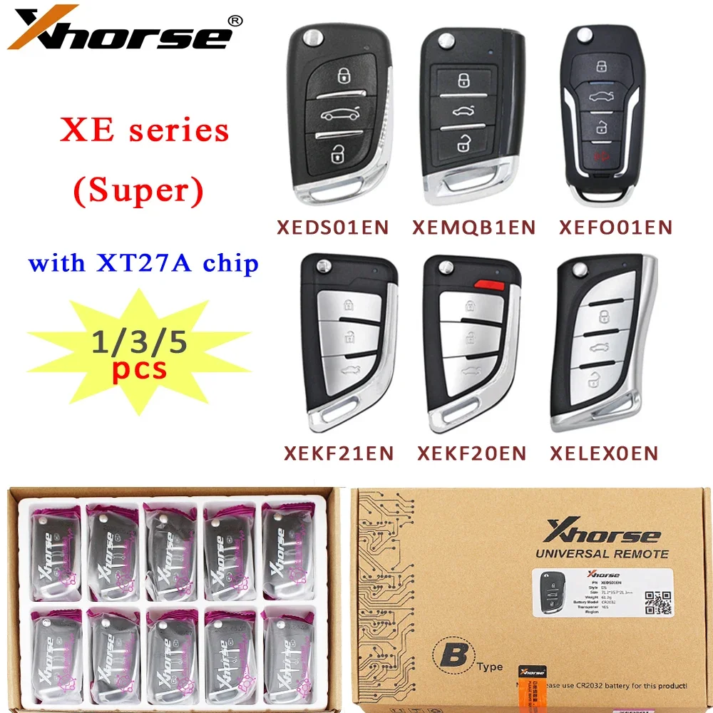 

Xhorse VVDI Super Remote с чипом XT27A XEDS01EN/XEFO01EN/XEMQB1EN/XELEX0EN/XEKF20EN/XEKF21EN для VVDI2/VVDI Key Tool Max