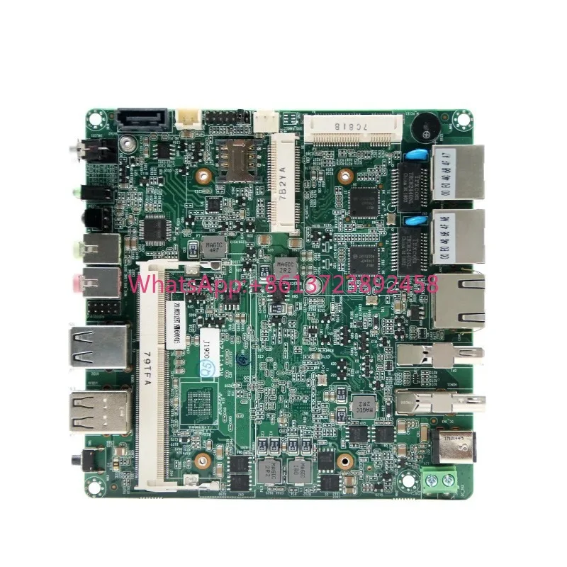 2 Lan Quad Core Mini-pcie Slot Baytrail J1900 Mini Nano Industrial Mainboard Support Friewall Router Service