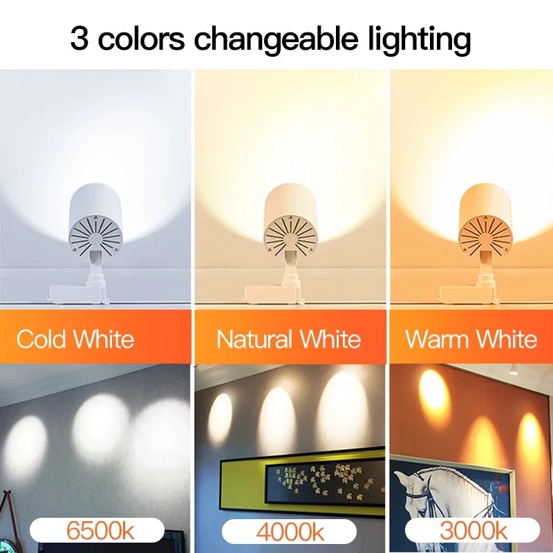 Led Spotlight Track Light Led Light Ceiling Kitchen Rail Systems Track Lamp Set Track Lighting Rail Led Spot For Home Store shop