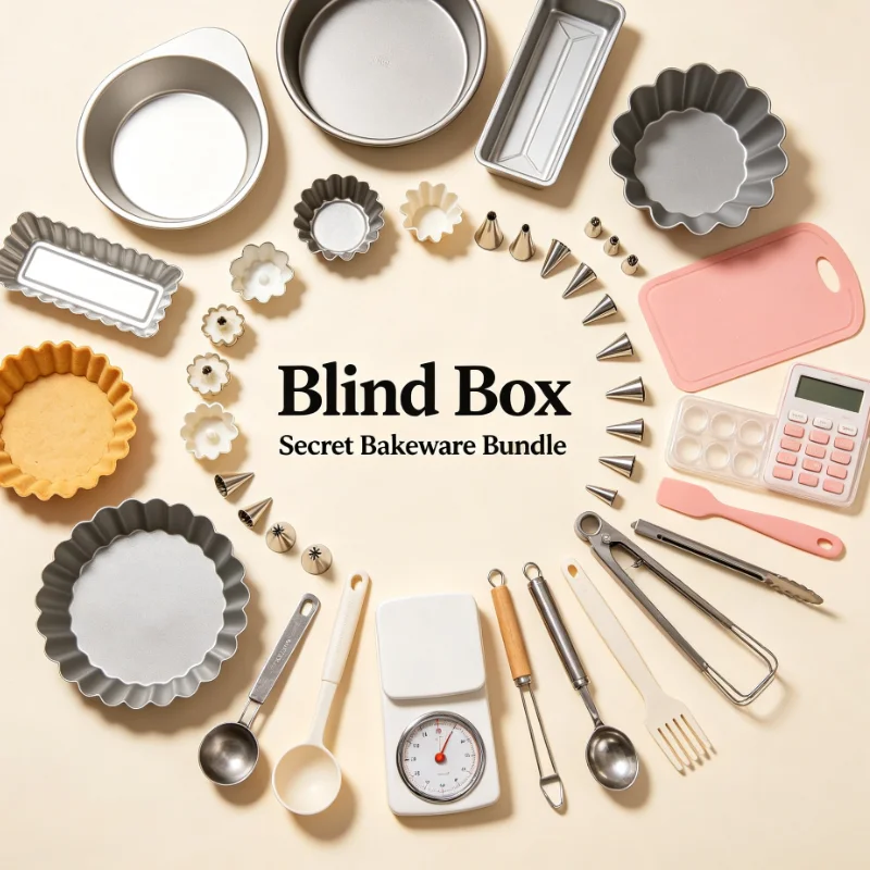 Assorted Multi-Shape Silicone Baking Mold Mystery Blind Box DIY Pastry Cake Making Surprise Gift