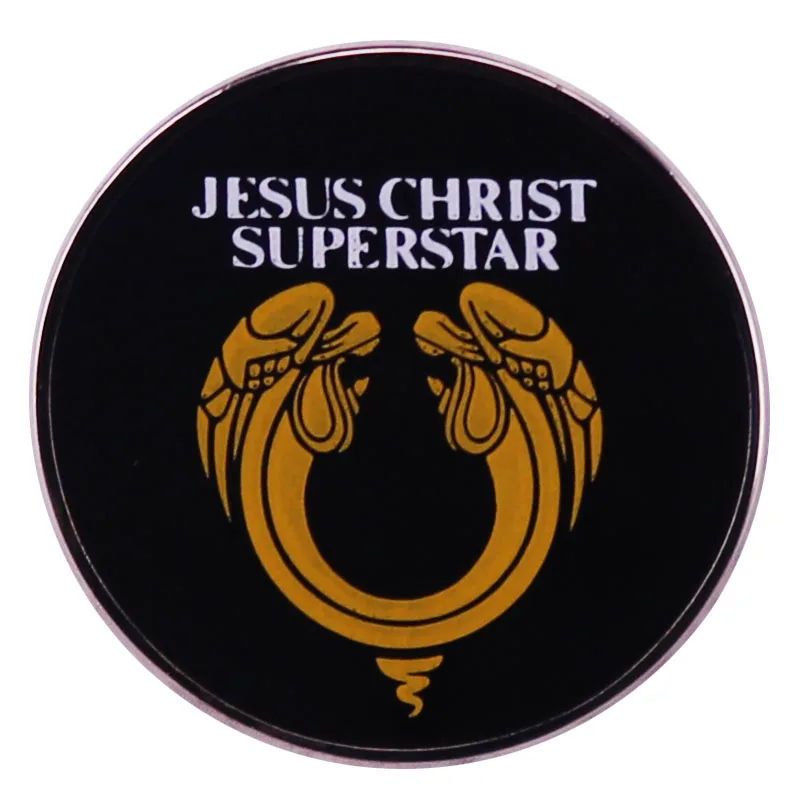 Alfiler esmaltado de la superestrella de Jesús, insignia de broche de la Ópera de Rock musical para mochilas, regalo de joyería de moda