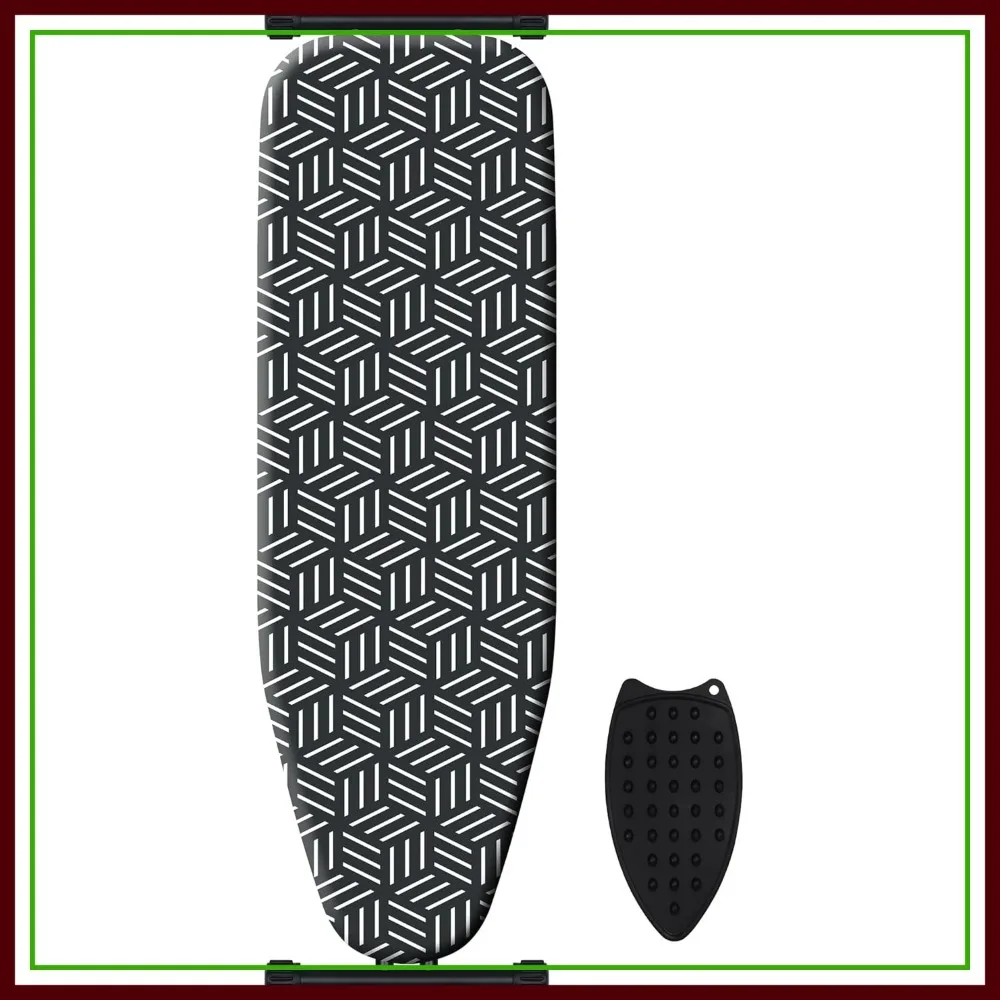 

Compact Full Size Ironing Board, Extra Wide 43x13 inch Surface, Heavy Duty Padded Cover, Stable Anti-Skid Feet, Easy Fold