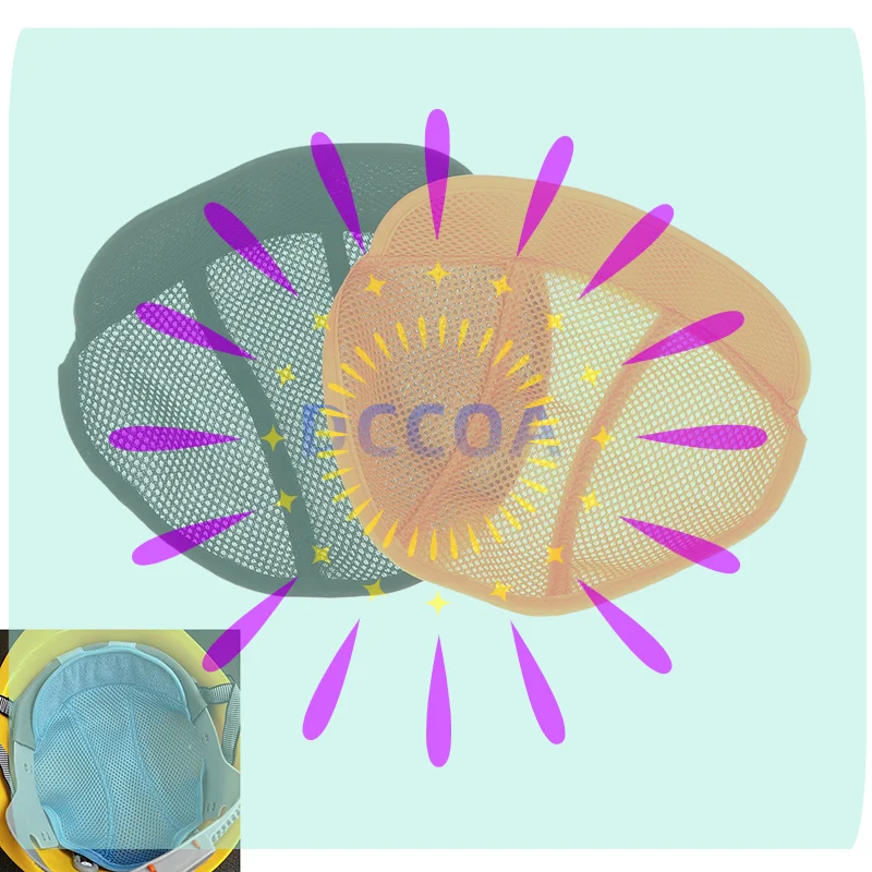 

1 шт. Защитный влагопоглощающий вентилируемый вкладыш для шлема для взрослых, охлаждающая подкладка, дышащая сетчатая повязка от пота