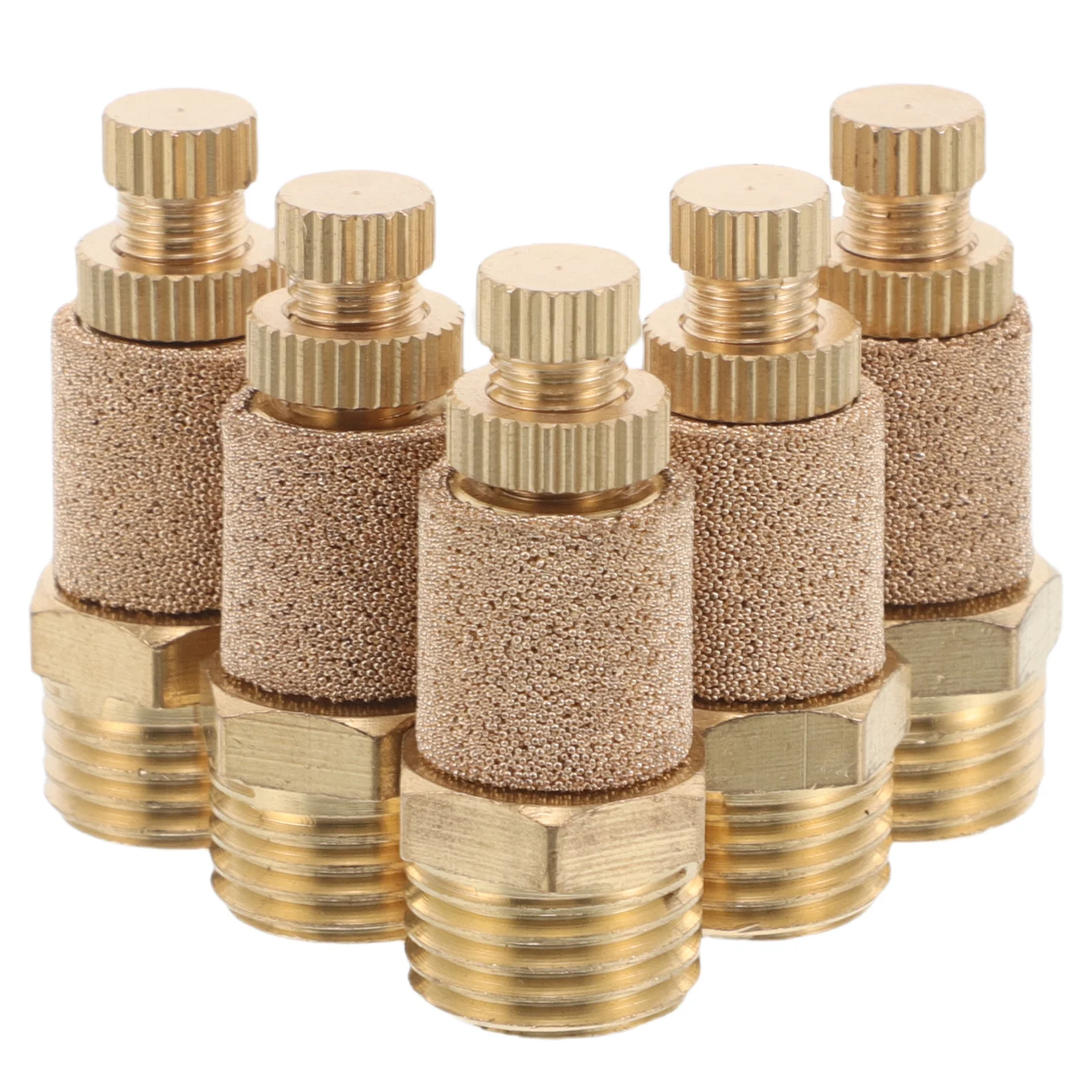 

5Pcs Pneumatic Muffler Brass Hex Exhaust Noise Filter Air Compressor Accessories Pipe Hose Fitting Air Compressor