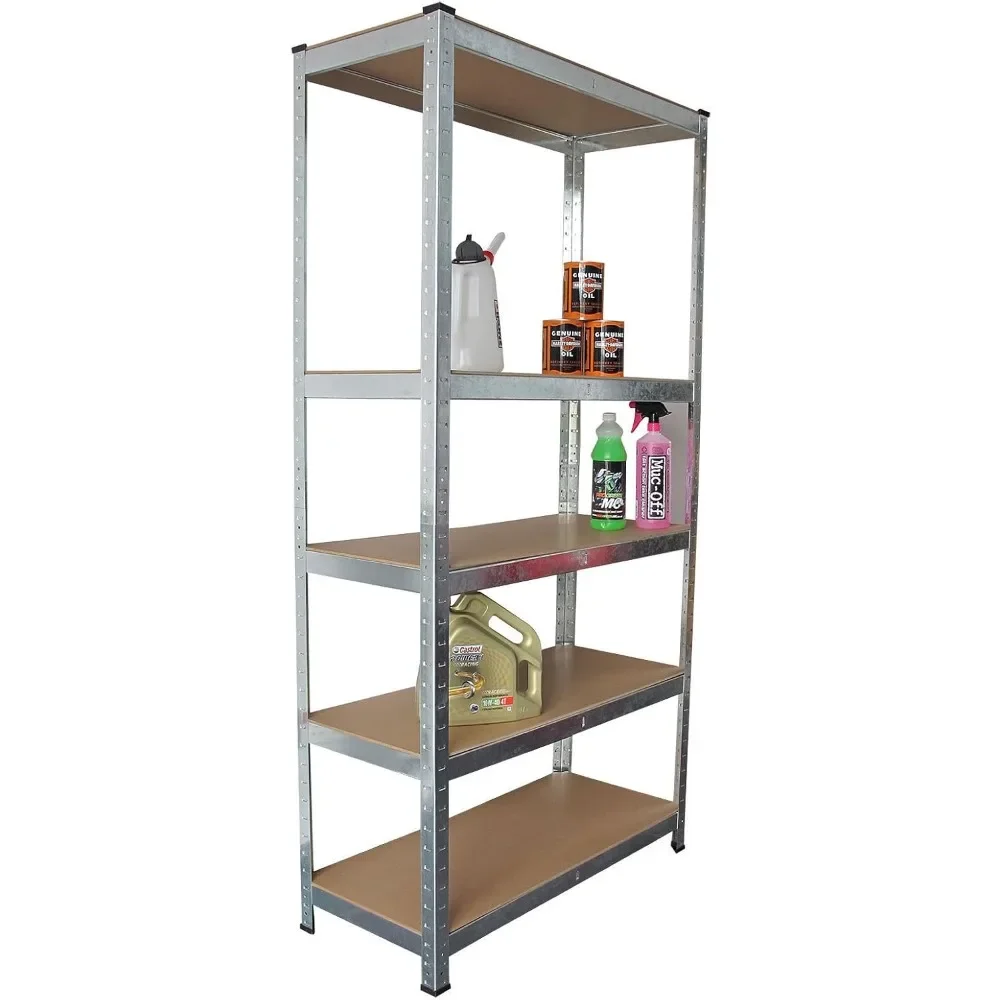 

5Tier Racking Shelf Garage70.8x35.4x15.7inch Shelving Storage Shelves Unit 1.8M Higher Utility Rack Shelf Organizer for Workshop