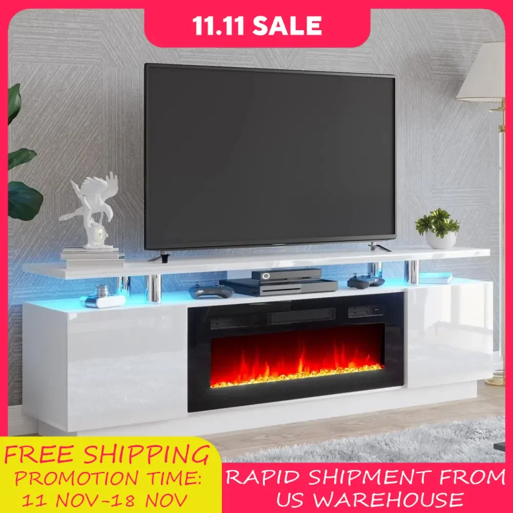 Fireplace TV Stand with 36