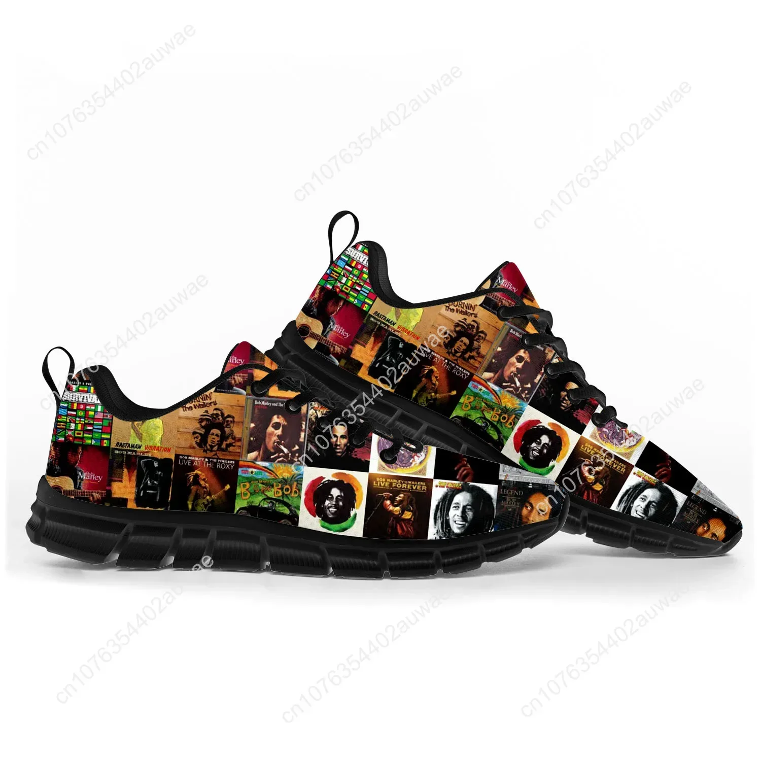 Bob Marley Reggae Rasta Music Singer Sports Shoes Mens Womens Teenager Children Sneakers Casual Custom High Quality Couple Shoes