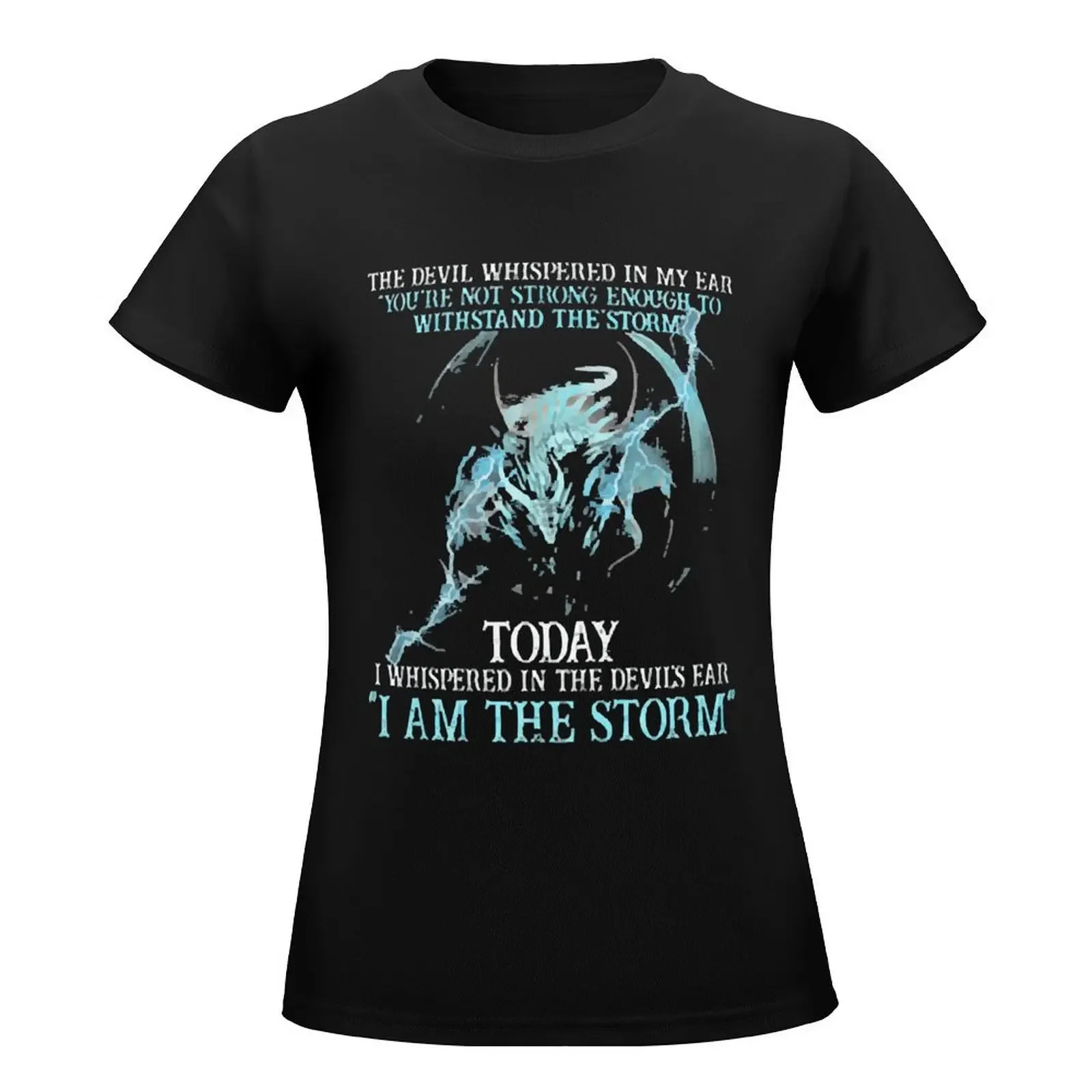 The Devil Whispered In My Ear T-Shirt Female clothing lady clothes Women's t-shirt