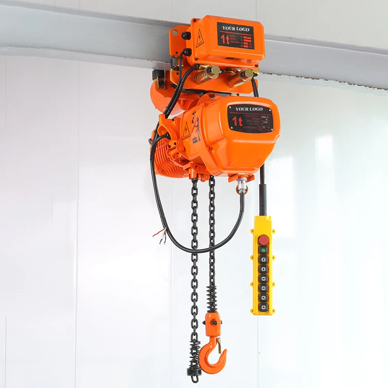 wholesale electric 3 tons chain hoist steel pure copper motor lifting goods trolley CE certification IP54 protection new
