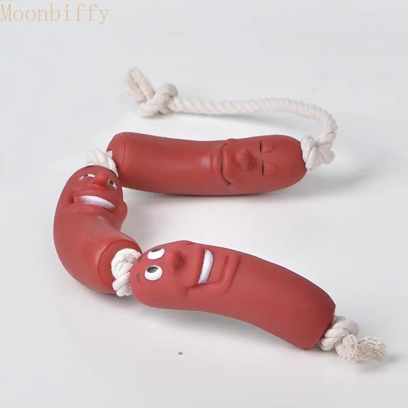 1/3pc Dog Toys Funny Sausage Shape Interactive Training for Puppy Dog Chew Toys Bite-resistant Dogs Grinding Teeth Pet Supplies