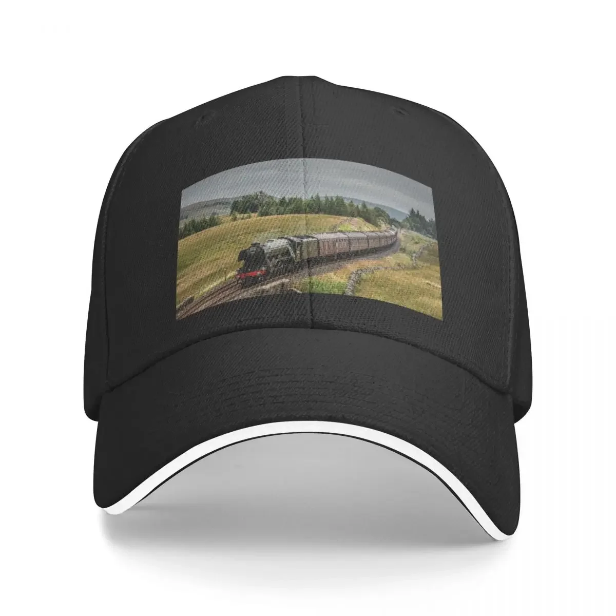 The Flying Scotsman on the Settle to Carlisle Railway Baseball Cap cute birthday Beach Outing Women's Men's