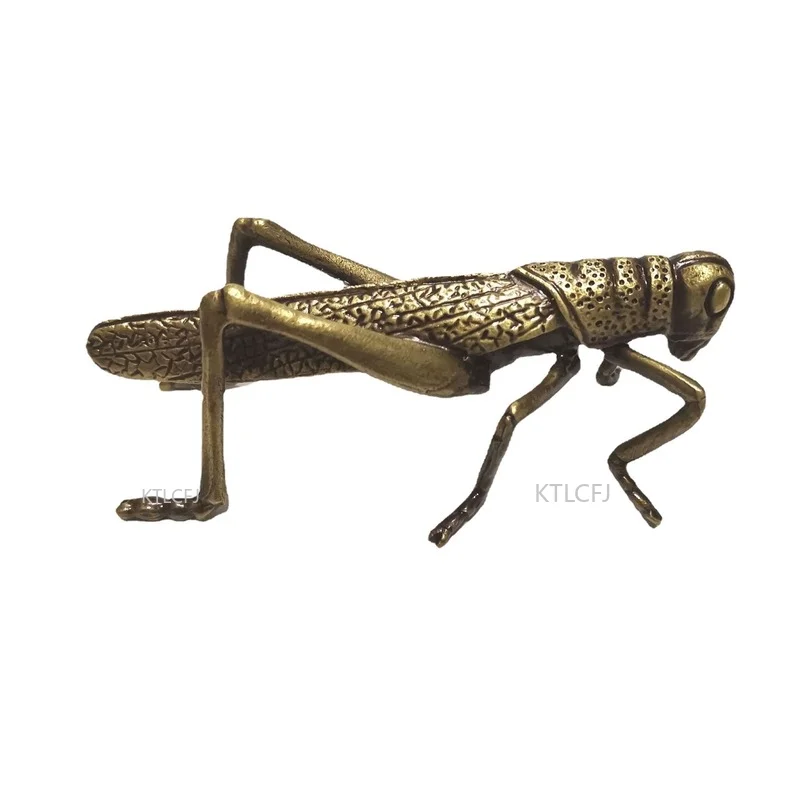 Pure copper modern simulation grasshopper insect ornaments home wine cabinet coffee table screen cabinet desk study small