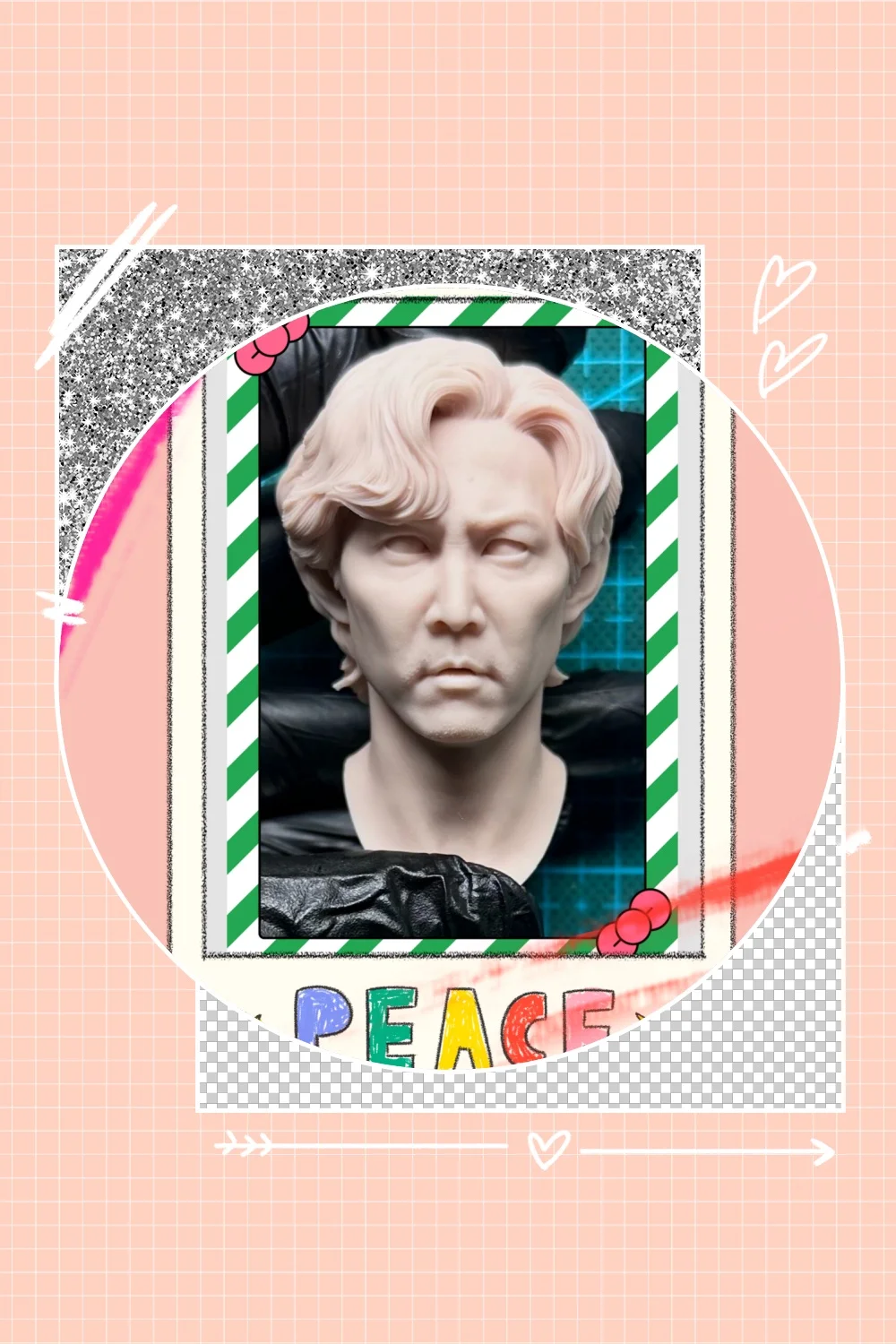 

In Stock 1/6 South Korea Suspense Thriller Drama Male Actor Lee Jung Jae Unpainted Head Carving Model Fit 12inchs Action Figure