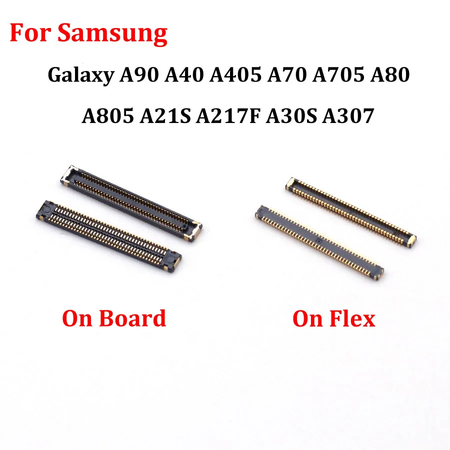 2-50Pcs FPC Connector USB Charger Charging Plug For Samsung Galaxy A90 A40 A405 A70 A705 A80 A805 A21S A217F A30S A307 78 Pin