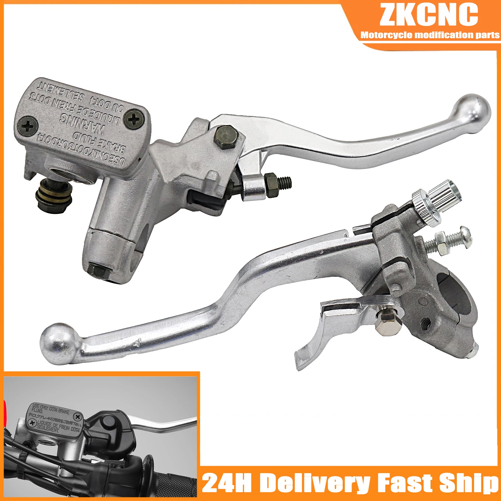 7/8 22mm Hydraulic Brake Master Cylinder Lever Clutch Lever For Honda CRF 250R 450R 250RX 450RX 150F 230F 250X 450X Motorcycle