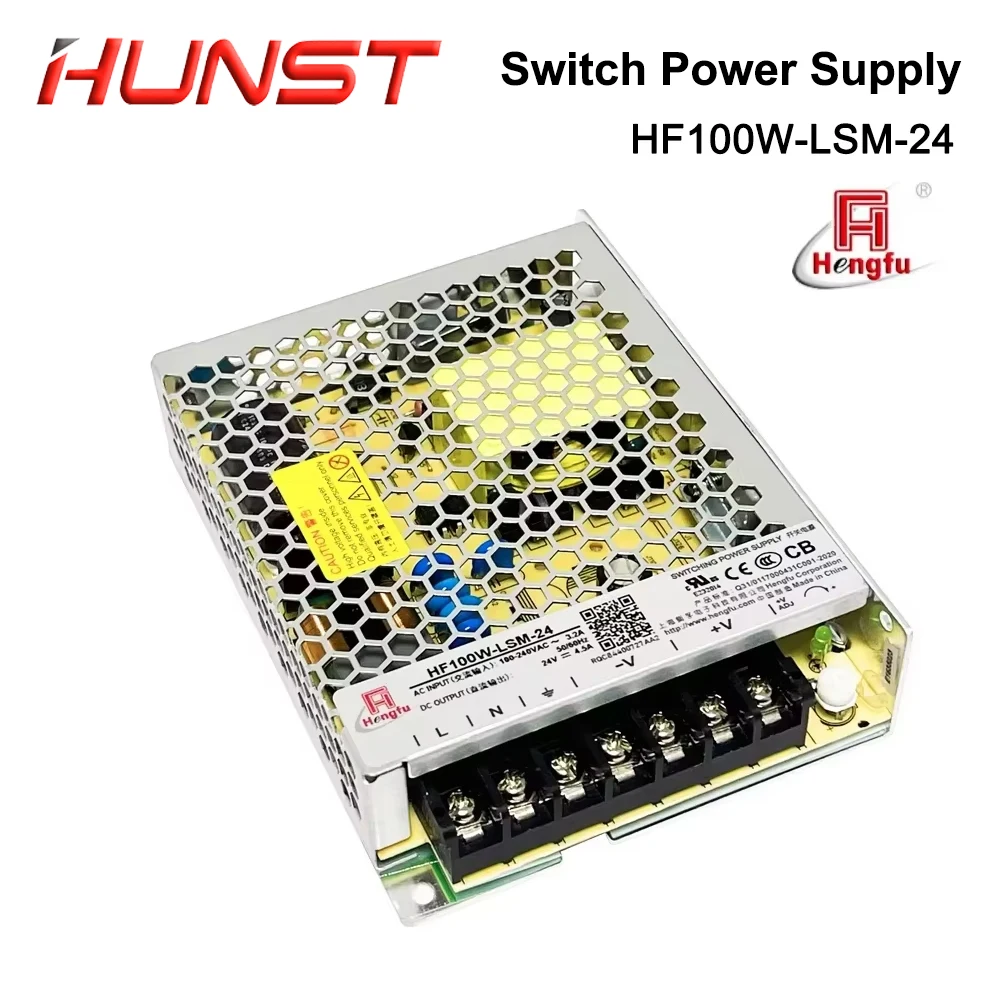 

HUNST Hengfu HF100W-LSM-24 Switching Power Supply 100~240V DC24V4.5A Small DC Switching Power Supply