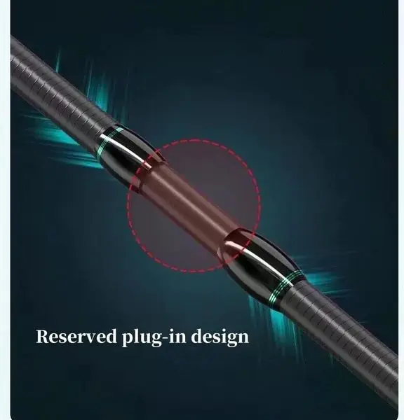 إغراء الصيد رود 180 سنتيمتر/6 قدم ألياف الكربون الصب الغزل قضيب 2 قسم القطب باس