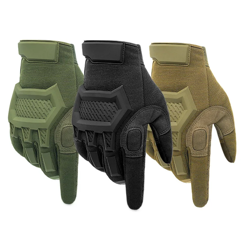 Outdoor long finger tactical gloves protection mountaineering sports warm Riding Gloves Winter fitness fighting gloves