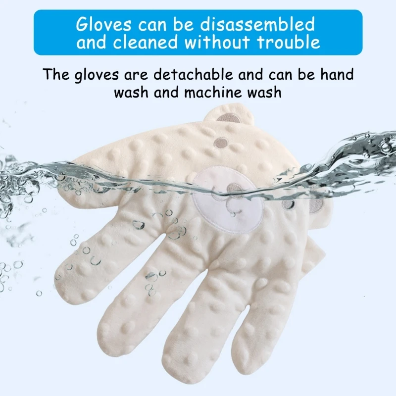 Newborns Sleep Aid Pacify Hand Glove Gentle Comfortable Cotton Soothing Toy for Comfortable Newborns Sleeping