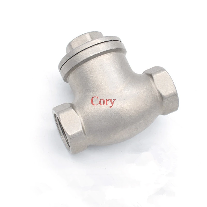 1Pc 304SS Horizontal check valve Female cut-off valve one-way valve 1/4