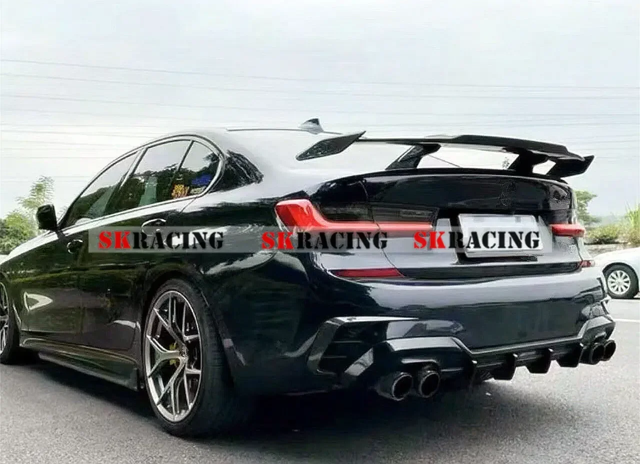 Spoiler traseiro de fibra de carbono forjado real estilo GT, asa traseira de cauda, divisor decorativo, novo, 2019-2023, BMW G20, 330i, G80, M3