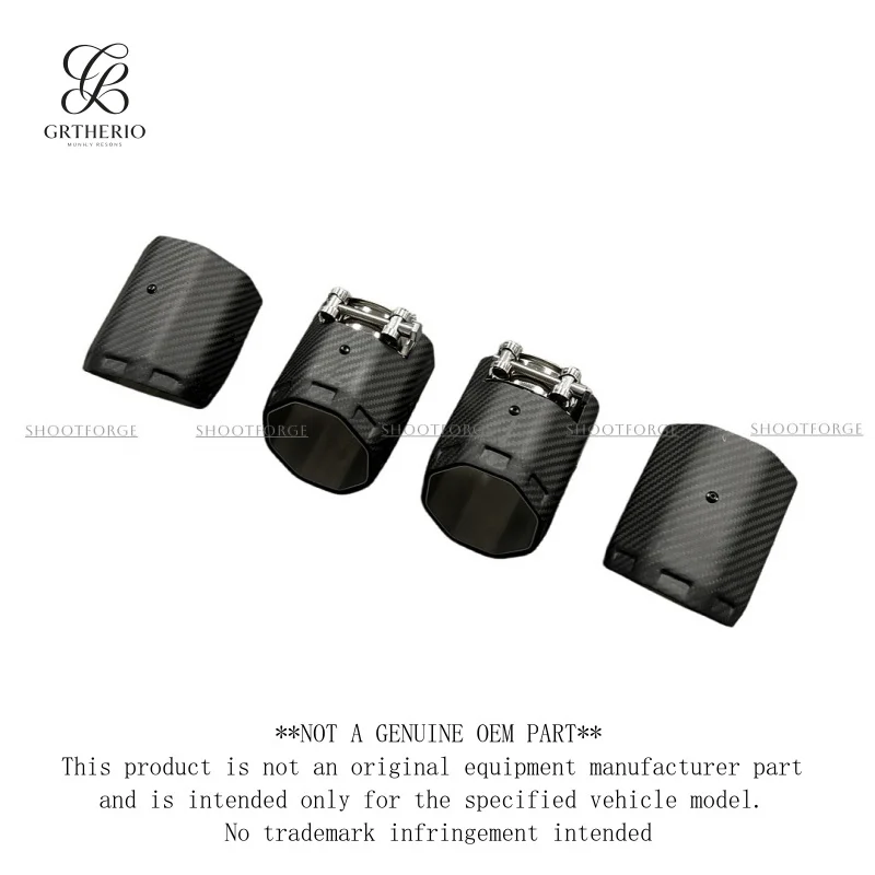 Suitable for BMW G8X M3 M4 M2 G80 G82 G8 M2 35i: carbon fiber exhaust tip, muffler, and tailpipe