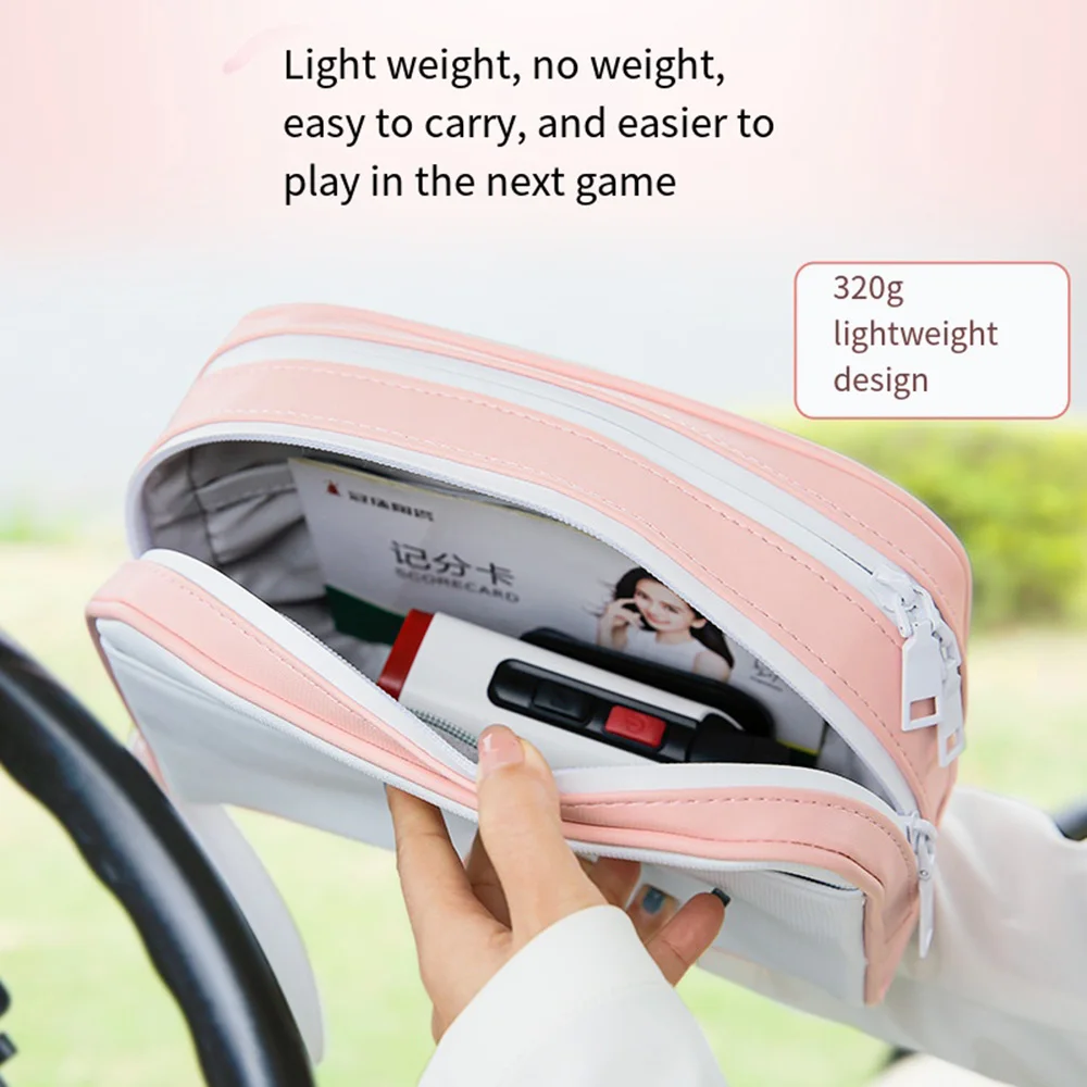 PGM New Leather Golf Pouch Bag Large Capacity Waterproof Mini Bag Zipper Portable Light Weight Multi-functional Golf Handbag 골프백