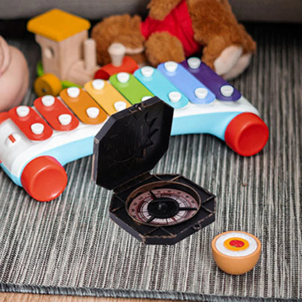 

20 Pcs Compass Toy Realistic Plastic Cosplay Props Party Supplies Costume Pretend Toys Retro Pirate Play Set Style