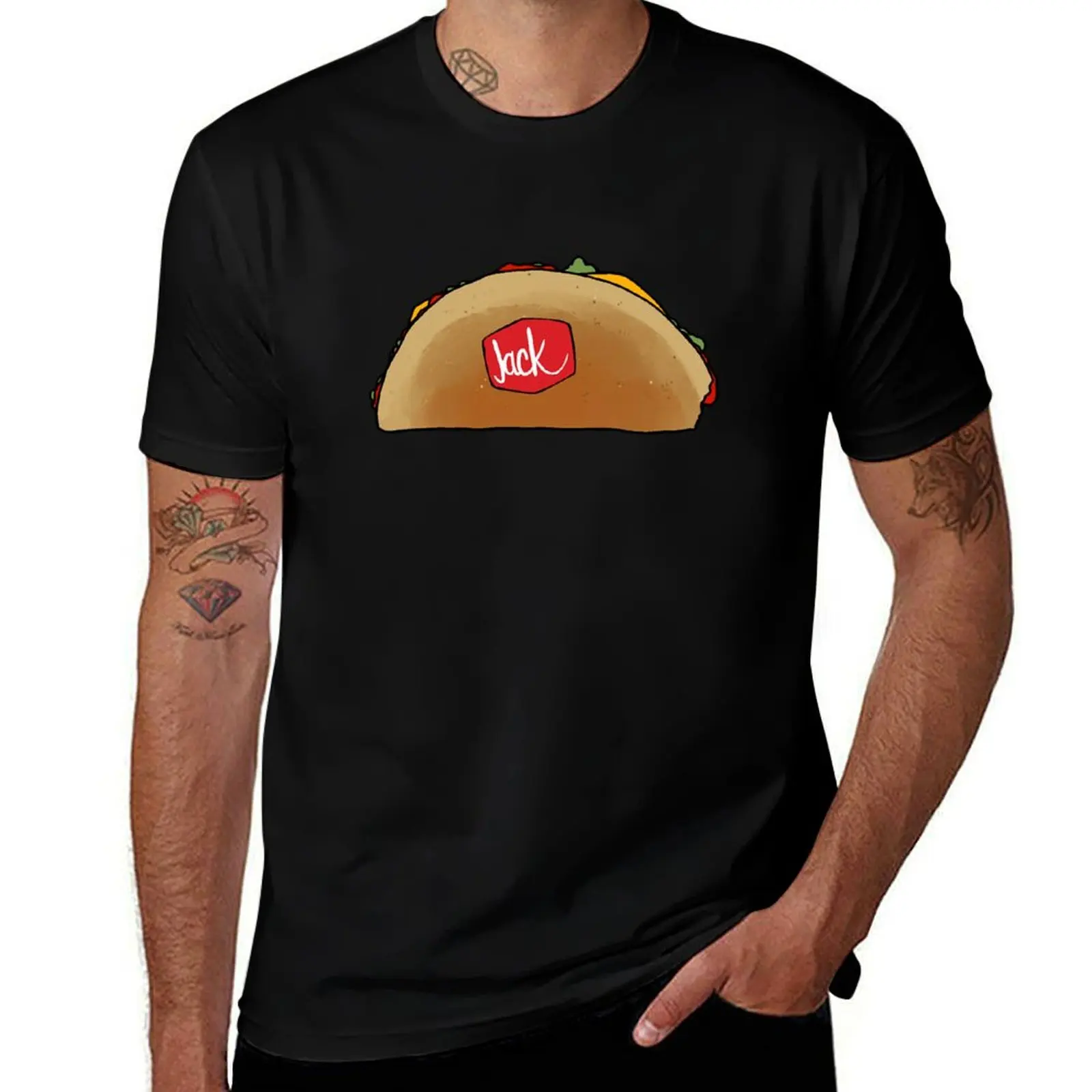 

Jack in the box tacos T-Shirt Urban Casual Loose Fit Tee