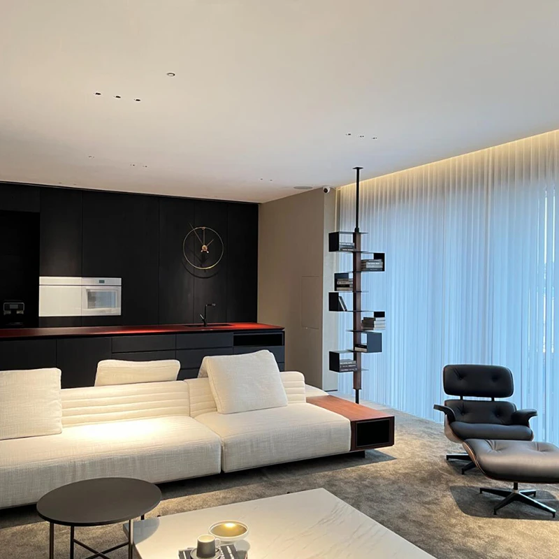 رفوف المجلات المعدنية خزائن غرفة المعيشة وحدة التحكم بار Curio الرف خزائن غرفة المعيشة الزاوية الشمال فيترينا الأثاث العصري